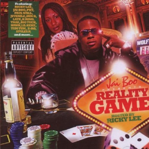 "CD album cover with man and woman surrounded by casino elements and text."
