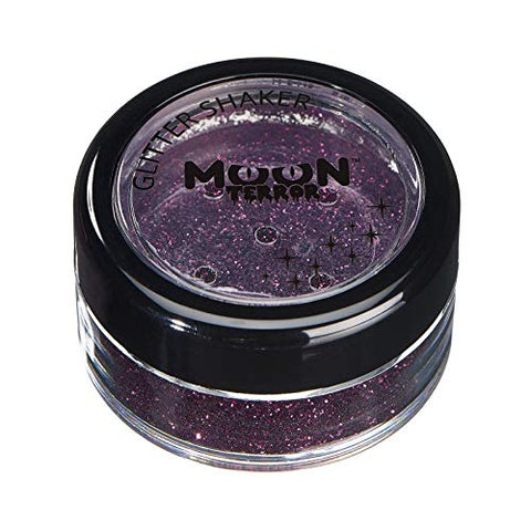 Halloween Glitter Shakers by Moon Terror - Poison Purple - Cosmetic Festival Makeup Glitter for Face, Body, Nails, Hair, Lips - 5g