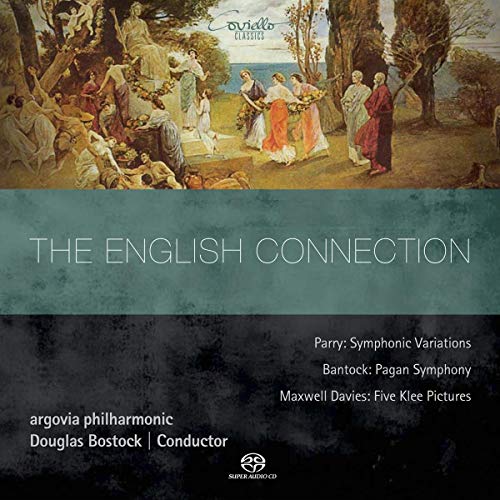CD cover with classical painting and "THE ENGLISH CONNECTION" text on green background.