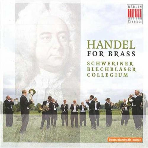 CD cover with musicians in a field and Handel's portrait.
