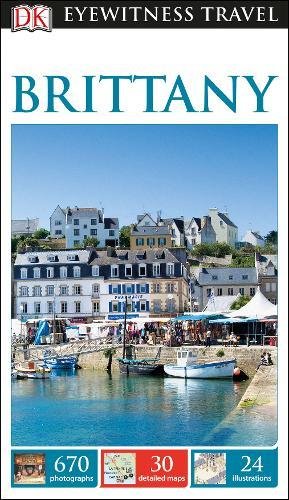 "Travel guide book cover with a photo of a seaside town and boats."
