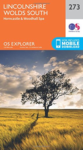 Lincolnshire Wolds South Map | Horncastle & Woodhall Spa | Ordnance Survey | OS Explorer Map 273 | England | Walks | Hiking | Maps | Adventure