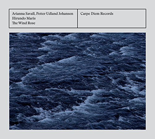 A CD album cover featuring a dark blue, wavy water pattern on a grey background.