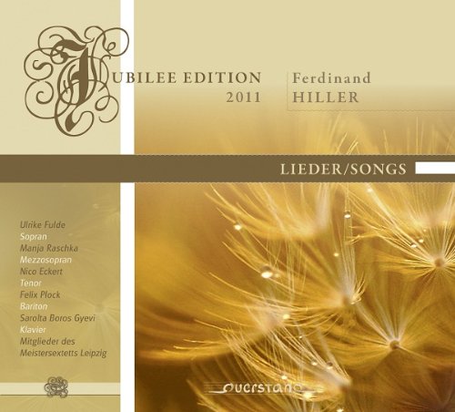 The image is a CD cover. alt text: "Gold CD cover with dandelion seeds and text."