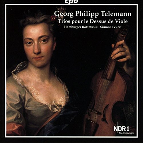 CD cover featuring a woman holding a viola, with white text on a black background.