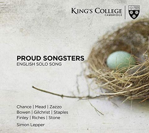 Gerald Finley, James Gilchrist, Michael Chance, La - Proud Songsters: English Solo Song [CD]