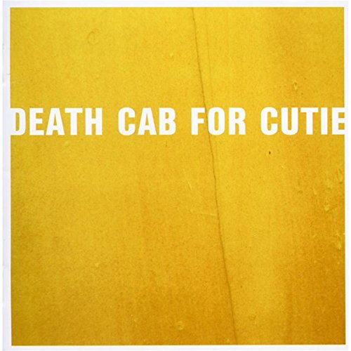 "Album cover with orange background and 'DEATH CAB FOR CUTIE' in white text."
