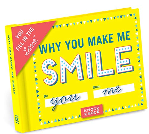 Knock Knock Why You Make Me Smile Fill in the Love Book Fill-in-the-Blank Gift Journal, 4.5 x 3.25-inches: Fill in the Love Journal