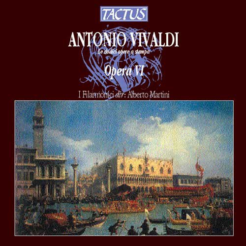 "CD cover with a painting of a Venetian canal scene, brown background, white text."