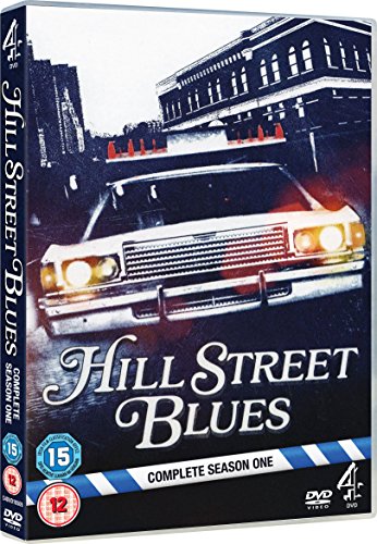 DVD case for "Hill Street Blues" with a police car on the cover.