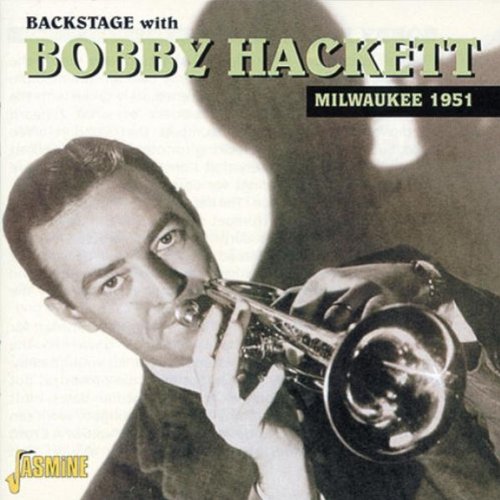 Bobby Hackett playing trumpet on a sepia-toned album cover with title text.