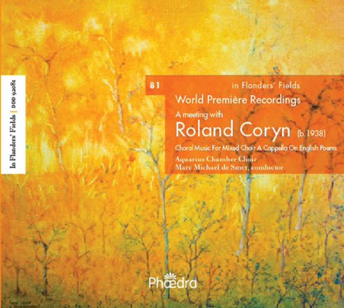 CD cover art with orange background, white text, and abstract tree silhouettes.