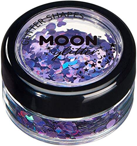 Moon Glitter Holographic Glitter Shapes,