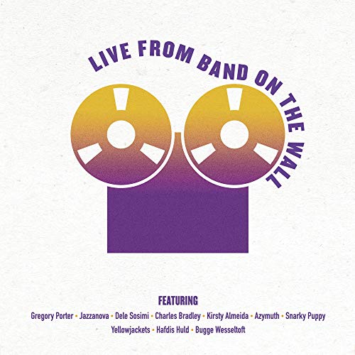 "Album cover with gradient CDs and 'Live from Band on the Wall' text."