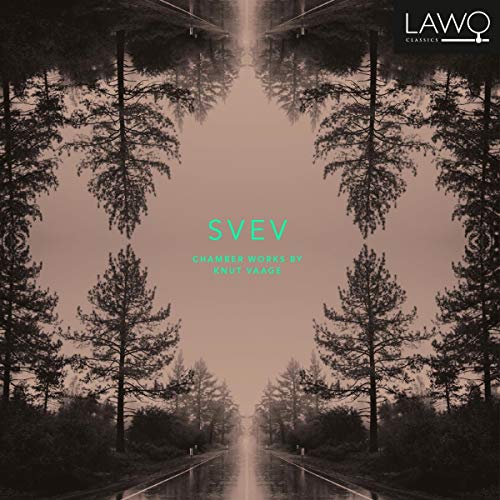 "CD cover with mirrored forest scene and 'SVEV' text in green."