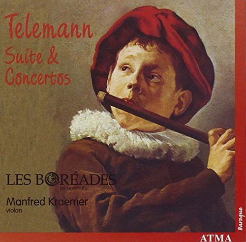 A CD cover featuring a boy playing a recorder, wearing a red hat.