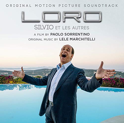 Vinyl soundtrack cover featuring a man in a suit by a pool.