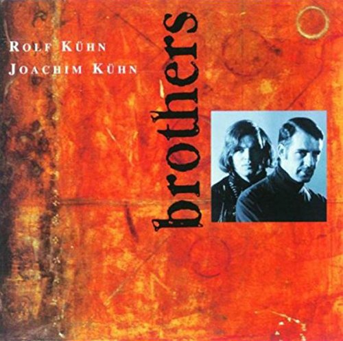"CD cover with 'brothers' title, featuring a black-and-white photo of two men."