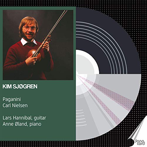 CD cover with a man holding a violin and a vinyl record.