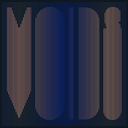 The image shows a vinyl record cover with a dark blue background and beige text. For accessibility purposes, a suitable alt text could be: "Vinyl record cover with 'MTB' in beige on a dark blue background."
