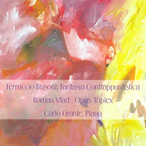 "CD cover with abstract painting and text overlay, featuring artist and composer names."