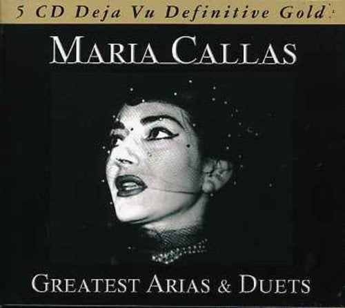 "Black and white CD cover featuring a portrait of Maria Callas."