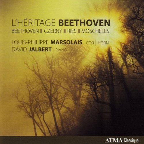 A CD cover with a forest scene and text "L'Heritage Beethoven" at the top.