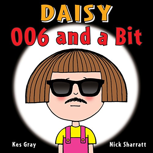 "Children's book cover featuring a cartoon character with sunglasses and a mustache on a black background."