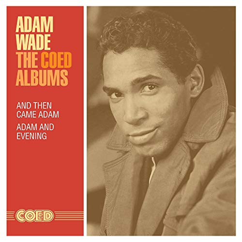 Adam Wade album cover with red panel and sepia-toned portrait of a man.