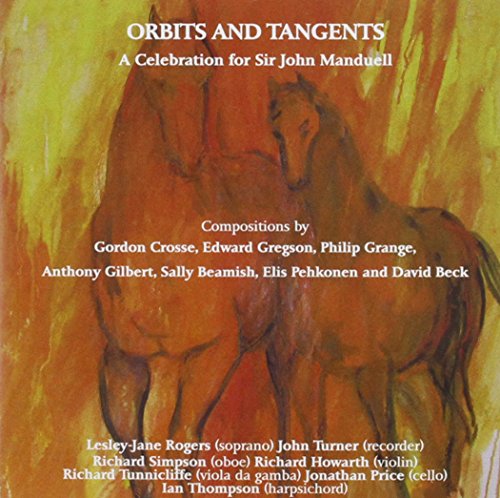 "CD cover featuring a painting of two horses against a yellow and orange background."
