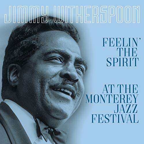 Vinyl album cover featuring a smiling man with text "Jimmy Witherspoon" and song details.