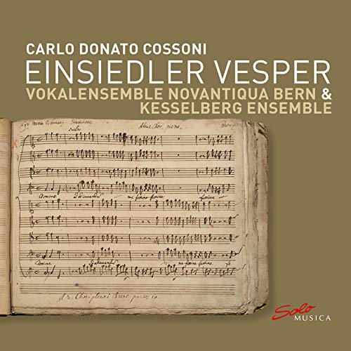 Novantiqua Bern/kesselberg - Carlo Donato Cossoni: Einslieder Vesper [CD]