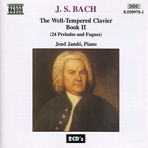The image is a CD cover featuring a portrait of J.S. Bach.