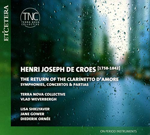A CD cover with a rainy window, featuring the title "Henri Joseph de Croes".