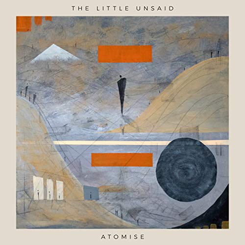 The image is an album cover with abstract artwork and text.