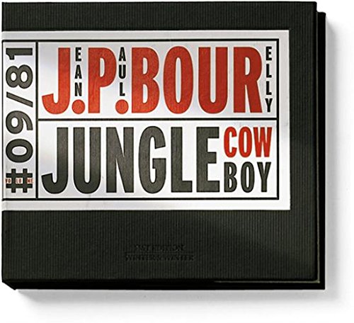 "CD cover with 'Jean-Paul Bourelly Jungle Cowboy' in red and black text on a white background."