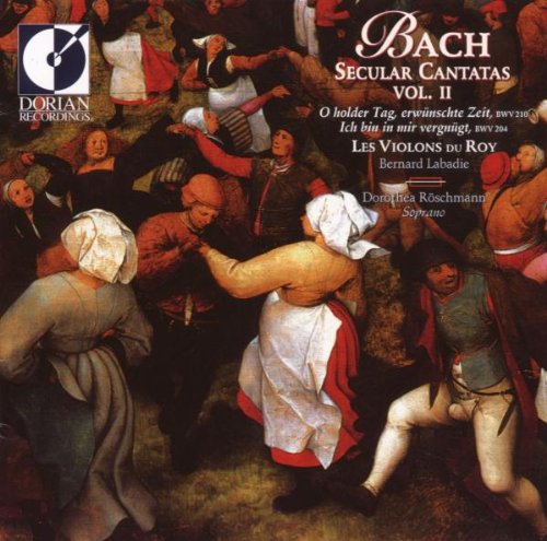 "CD cover featuring a 17th-century painting of people dancing and a Dorian Recordings logo."