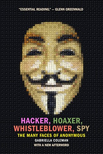 Book cover featuring a pixelated Guy Fawkes mask on a black background.