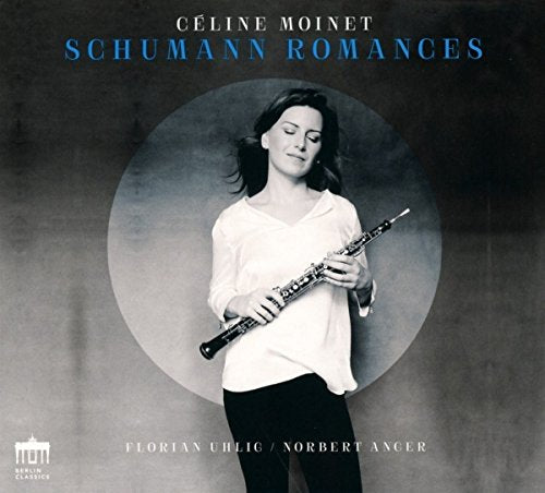 CD cover with a black-and-white photo of a woman holding a clarinet.