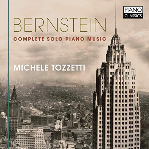 Album cover with sepia-toned cityscape and skyscraper, featuring "Bernstein" and "Michele Tozzetti" text.