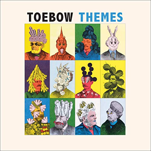 Vinyl album cover with 12 illustrations of people with unusual headpieces.