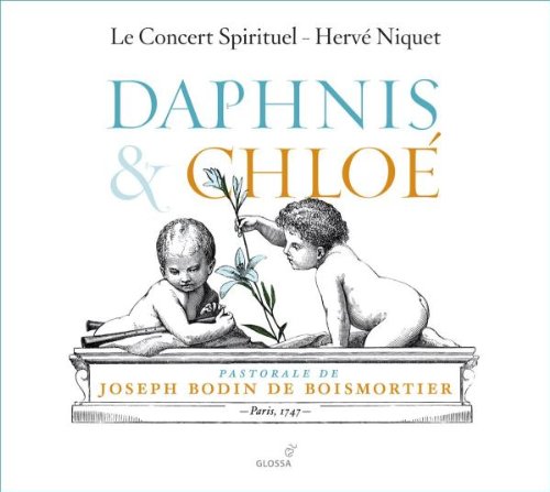 "Daphnis & Chloé" CD cover featuring an illustration of two nude children.
