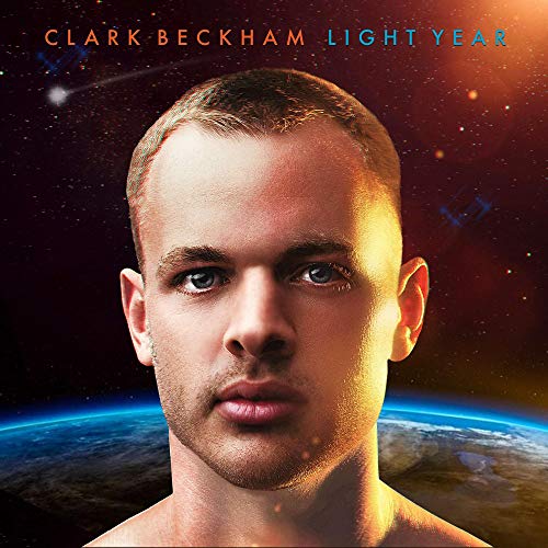 Album cover featuring Clark Beckham's face against a space background with planet and stars.