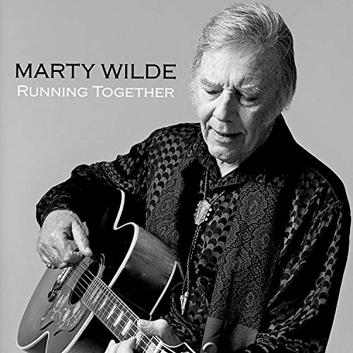 Marty Wilde album cover featuring a man playing guitar, black and white image.
