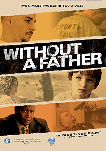 DVD cover for "Without A Father" with collage of dramatic scenes and torn title.