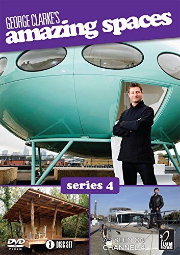 DVD cover for "George Clarke's Amazing Spaces" featuring a man standing in unusual structures.