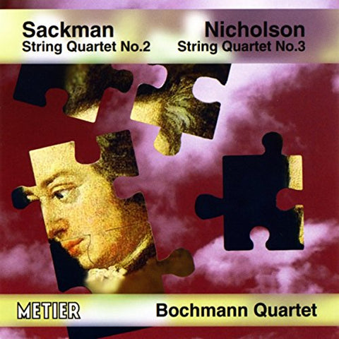 Bochmann String Quartet - Sackman: String Quartet No. 2 / Nicholson: String Quartet No. 3 [CD]