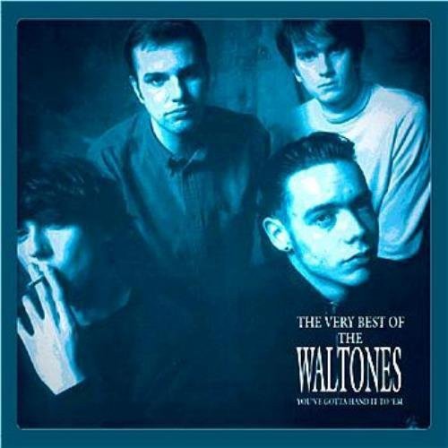 Blue-tinted vinyl album cover featuring four men with serious expressions.