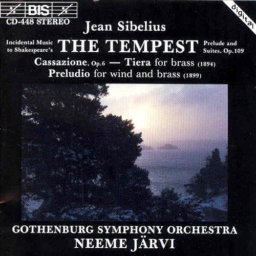 CD cover featuring a serene landscape with trees and misty water under a pale sky.