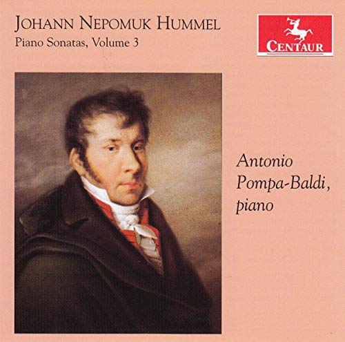 Peach-colored CD cover featuring a portrait of a man in 18th-century attire.